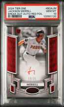 2024 Topps Tier One Red Foil Jackson Merrill