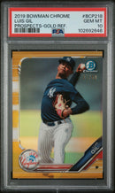 2019 Bowman Chrome Prospects Gold Refractor Luis Gil