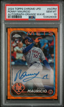2024 Topps Chrome Update Orange Wave Ronny Mauricio