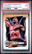 2025 Topps Chrome WWE Black & Gold Refractor the Rock