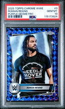 2025 Topps Chrome WWE Purple Geometric Roman Reigns