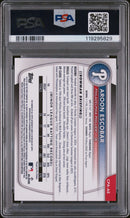 2025 Bowman Chrome Prospect Autographs Orange Wave Aroon Escobar
