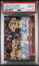 2025 Topps Tribute True to the Game Red Carroll/Longoria