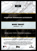 2025 Inception Mike Trout Immersion Auto /27