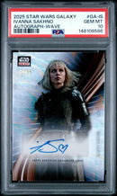 2025 Topps Chrome Star Wars Galaxy Autographs Wave Refractor Ivanna Sakhno/Shin Hati