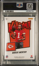 2024 Panini Absolute Kaboom! Vertical Xavier Worthy