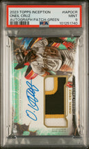 2023 Topps Inception Inception Autograph Patch Green Oneil Cruz