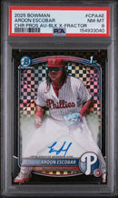 2025 Chrome Prospect Autographs Black X-Fractors Aroon Escobar