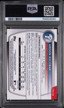 2025 Chrome Prospect Autographs Black X-Fractors Aroon Escobar
