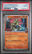2025 Pokemon Destined Rivals Prerelease Staff Team Rocket's Tyranitar