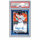 2024 Chrome Draft Autographs Blue Wave Refractors Caleb Bonemer