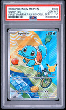 2026 Pokemon Mega Evolution Black Star Promo First Partner Illustration Collection Squirtle