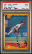 2002 Topps Chrome Gold Refractor Greg Maddux