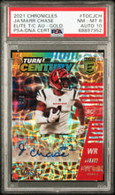 2021 Panini Chronicles Elite Turn of the Century Autographs Gold Ja'Marr Chase