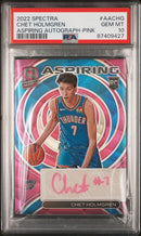 2022 Panini Spectra Aspiring Autographs Pink Chet Holmgren