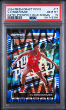 2024 Panini Prizm Draft Picks Rated Prospect Blue Seismic Vj Edgecombe