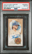2023 Topps Allen & Ginter Framed Mini Autograph Black Frame Bobby Witt Jr.