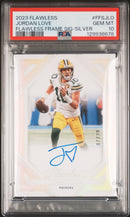 2023 Panini Flawless Flawless Frame Signatures Silver Jordan Love