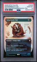 2025 Magic the Gathering Avatar: the Last Airbender Field Notes Borderless-Foil Badgermole Cub