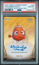 2025 Topps Chrome Disney Disney Chrome 2025 Authentic Autographs Gold Refractor Alexander Gould Nemo