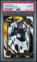 2024 Select Prizm Black and Gold Shock Caleb Williams