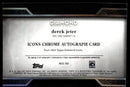2024 Topps Diamond Icons ACC-DJ Derek Jeter Icons Chrome Autograph Card /15 New York Yankees