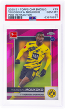 2020 Topps Chrome Pink Refractor Youssoufa Moukoko
