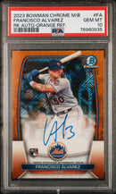 2023 Bowman Mega Box Chrome Rookies Autographs Rk Auto-Orange Ref. Francisco Alvarez