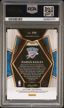 2021 Panini Select Black/White/Gold Prizm 1/1 Darius Bazley