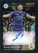 2024-25 Topps Merlin Chrome Karim Benzema Auto Black Refractor Mojo