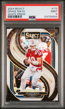 2024 Panini Select Premier Level White Prizm Drake Maye