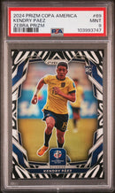 2024 Panini Prizm Conmebol Copa America Zebra Prizm Kendry Paez