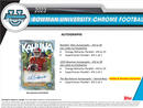 2023 Bowman Chrome University Football Hobby 12 Box Case