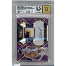 2022 Select Rookie Jersey Autographs Neon Purple Pulsar Prizms FOTL Max Christie