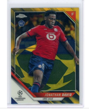 Jonathan David 2022 Topps Chrome UCL Black/Gold Star